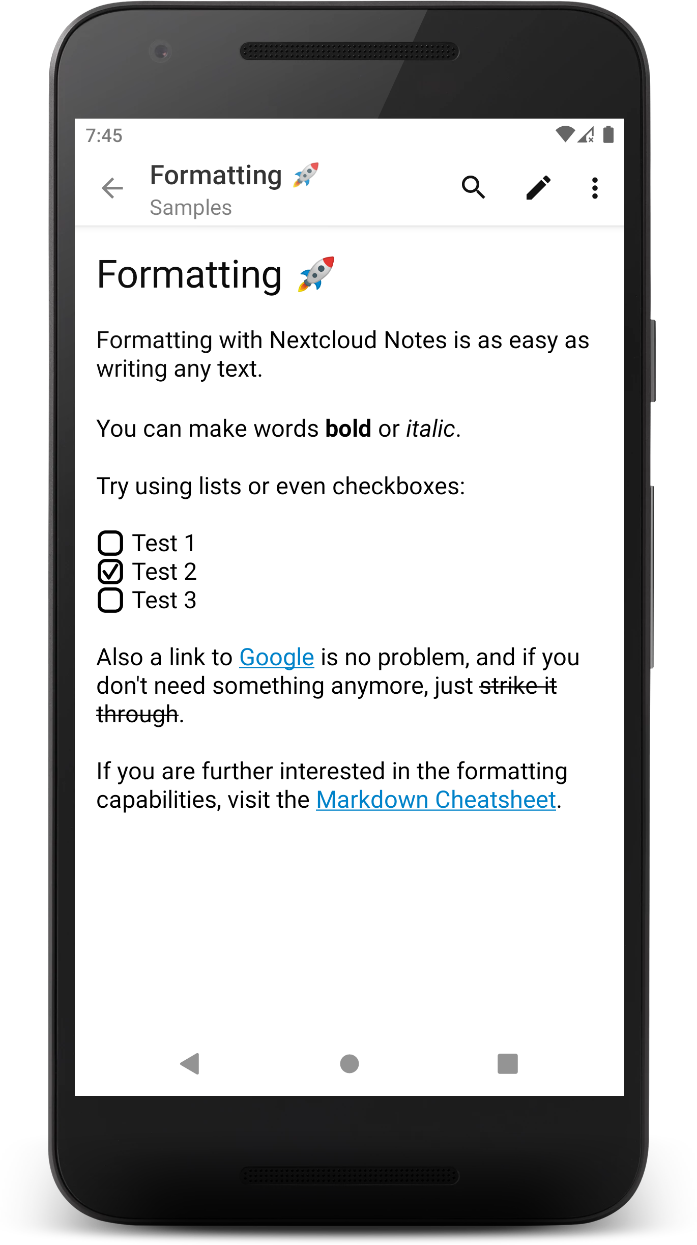 iNotes - Sync Notes With iOS::Appstore for Android