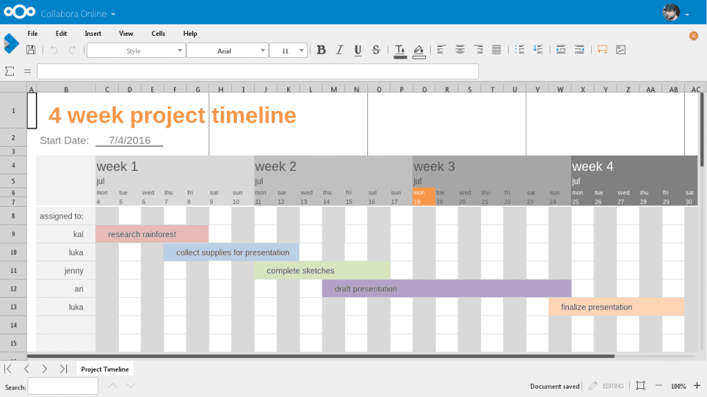 collabora-spreadsheet