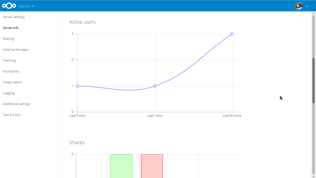 monitoring app in action