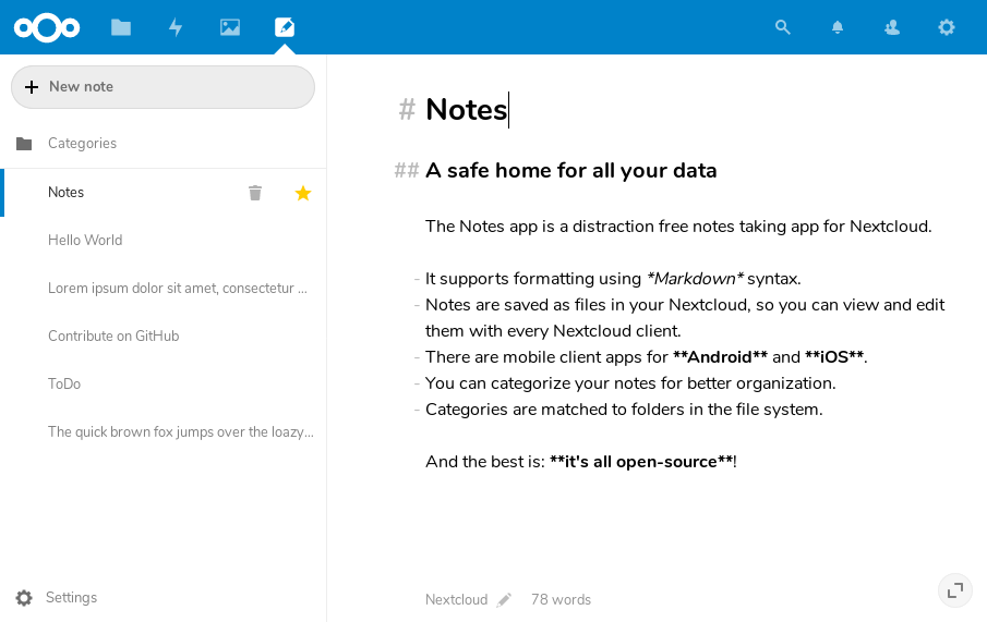 iNotes - Sync Notes With iOS::Appstore for Android