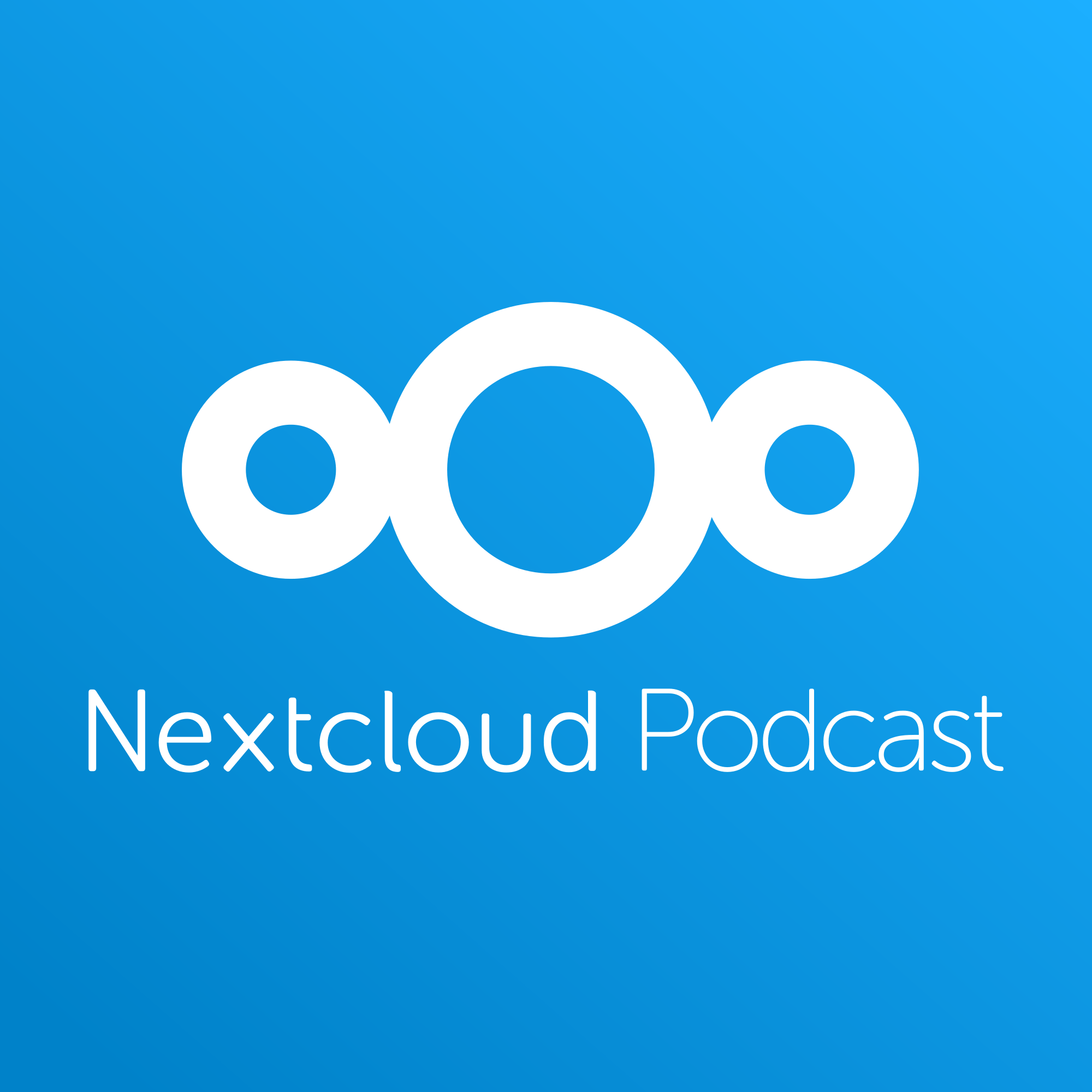 podcast logo - nextcloud logo with Nextcloud Podcast written below