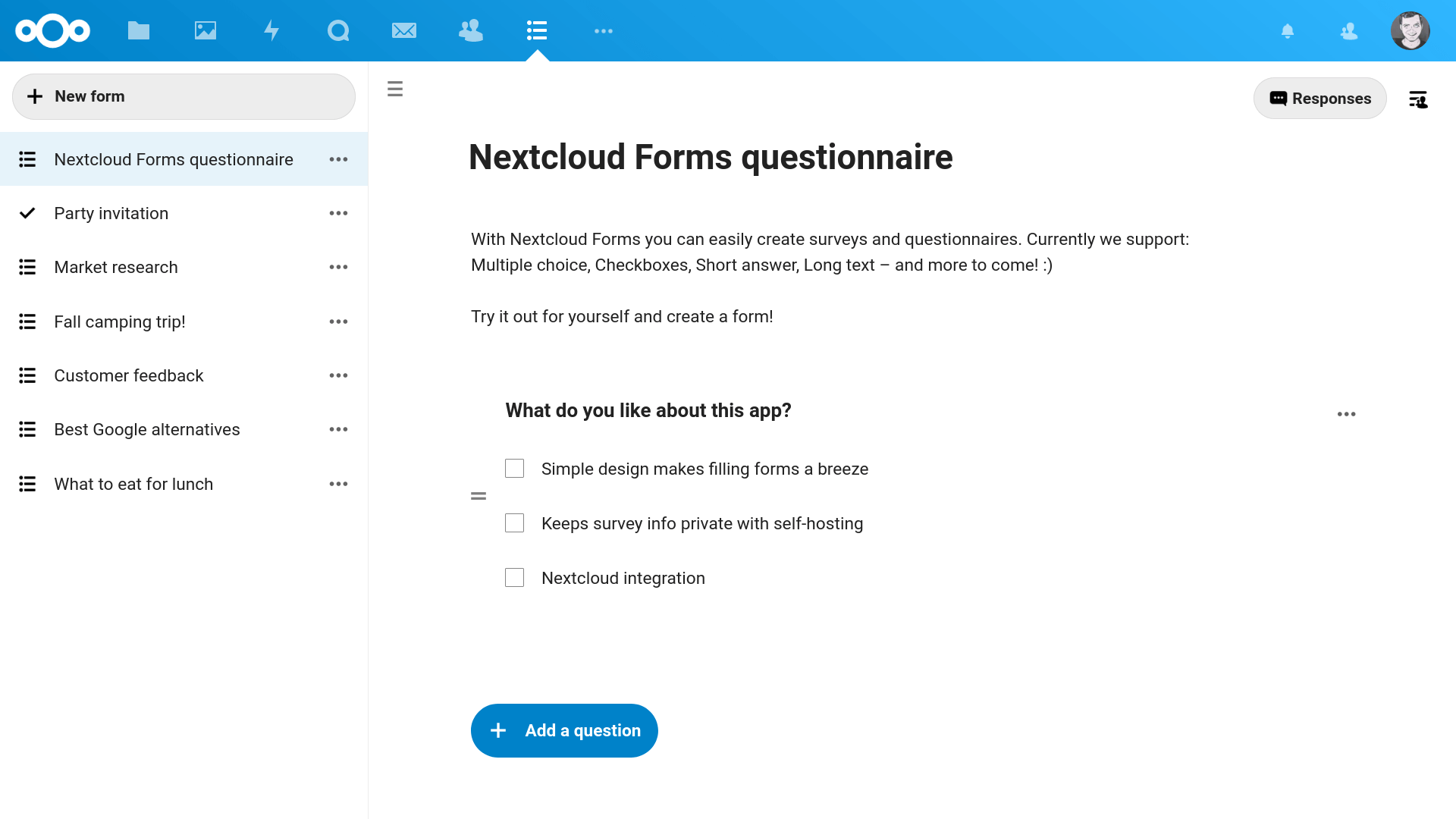 Nextcloud Forms is here to keep your surveys private - Nextcloud