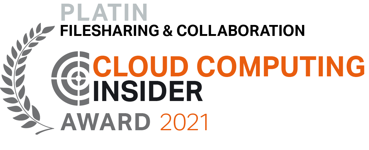 Platin Award at CloudComputing Insiders Award