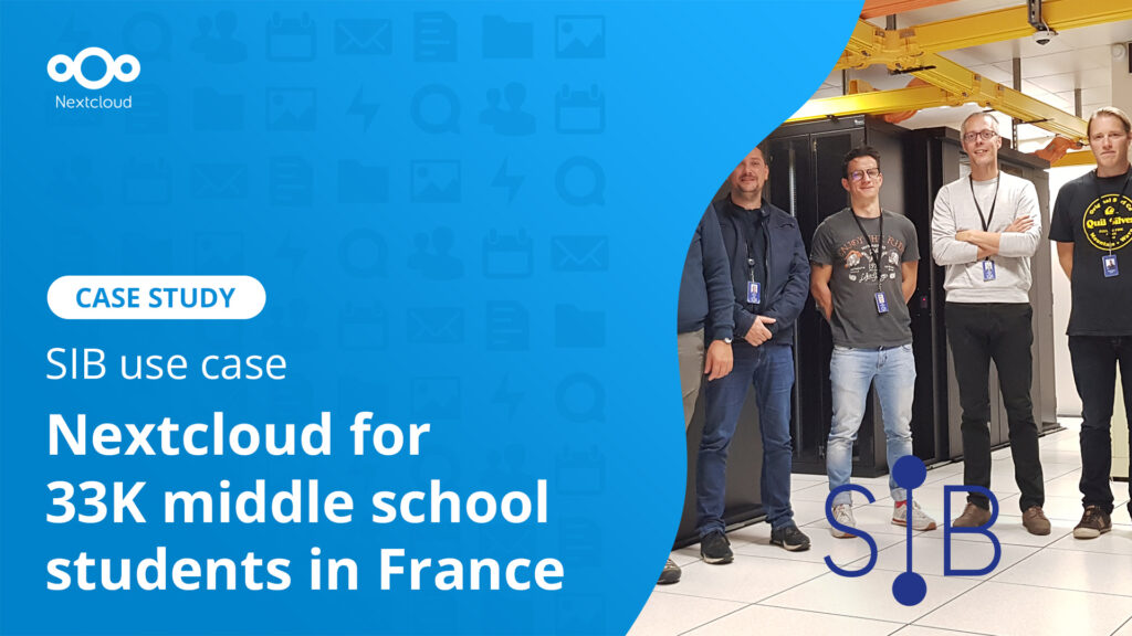 Nextcloud for 33K middle school students in France