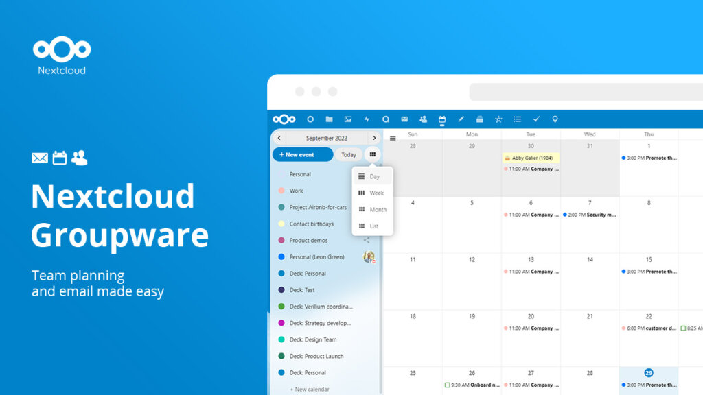 Nextcloud Groupware