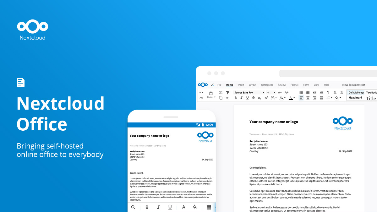 Nextcloud Office - Self-hosted online office suite
