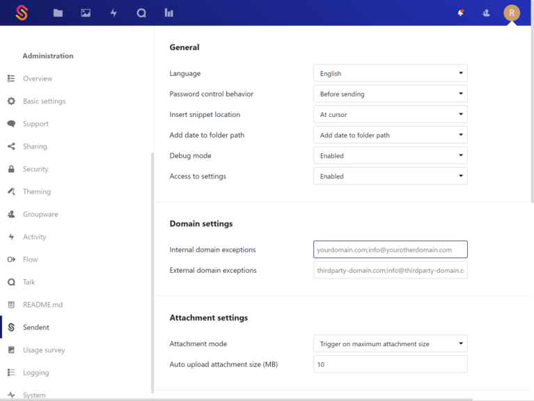 Nextcloud Outlook add-in server