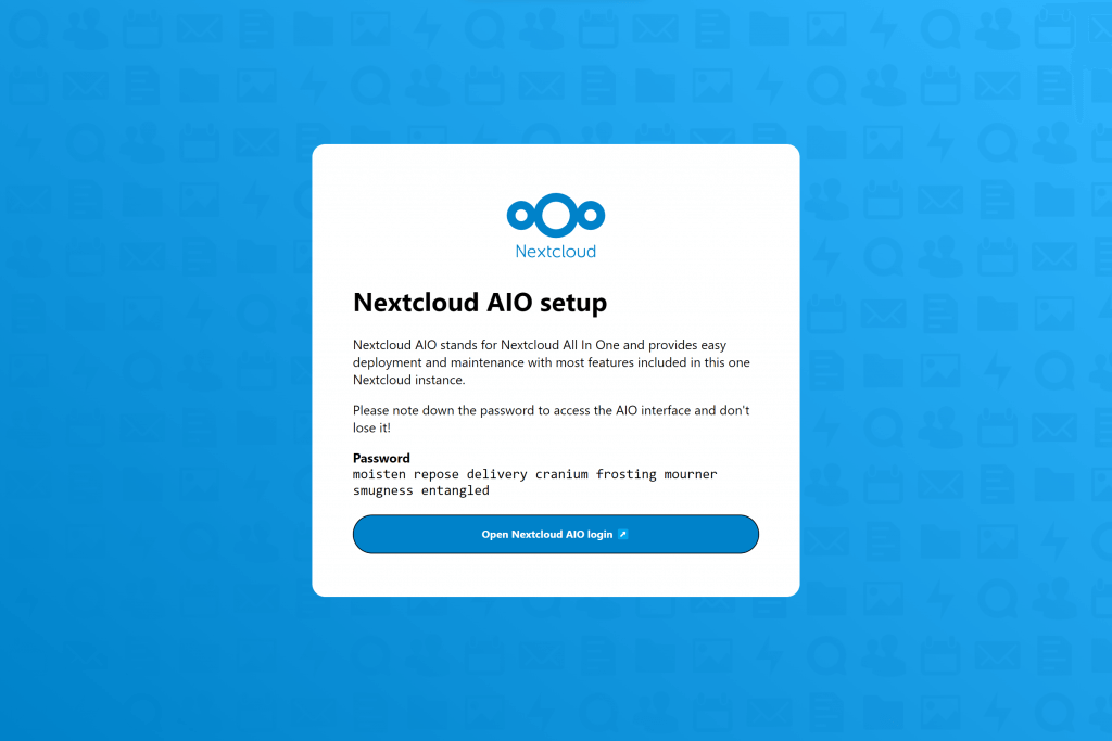 Configuración de Nextcloud AIO