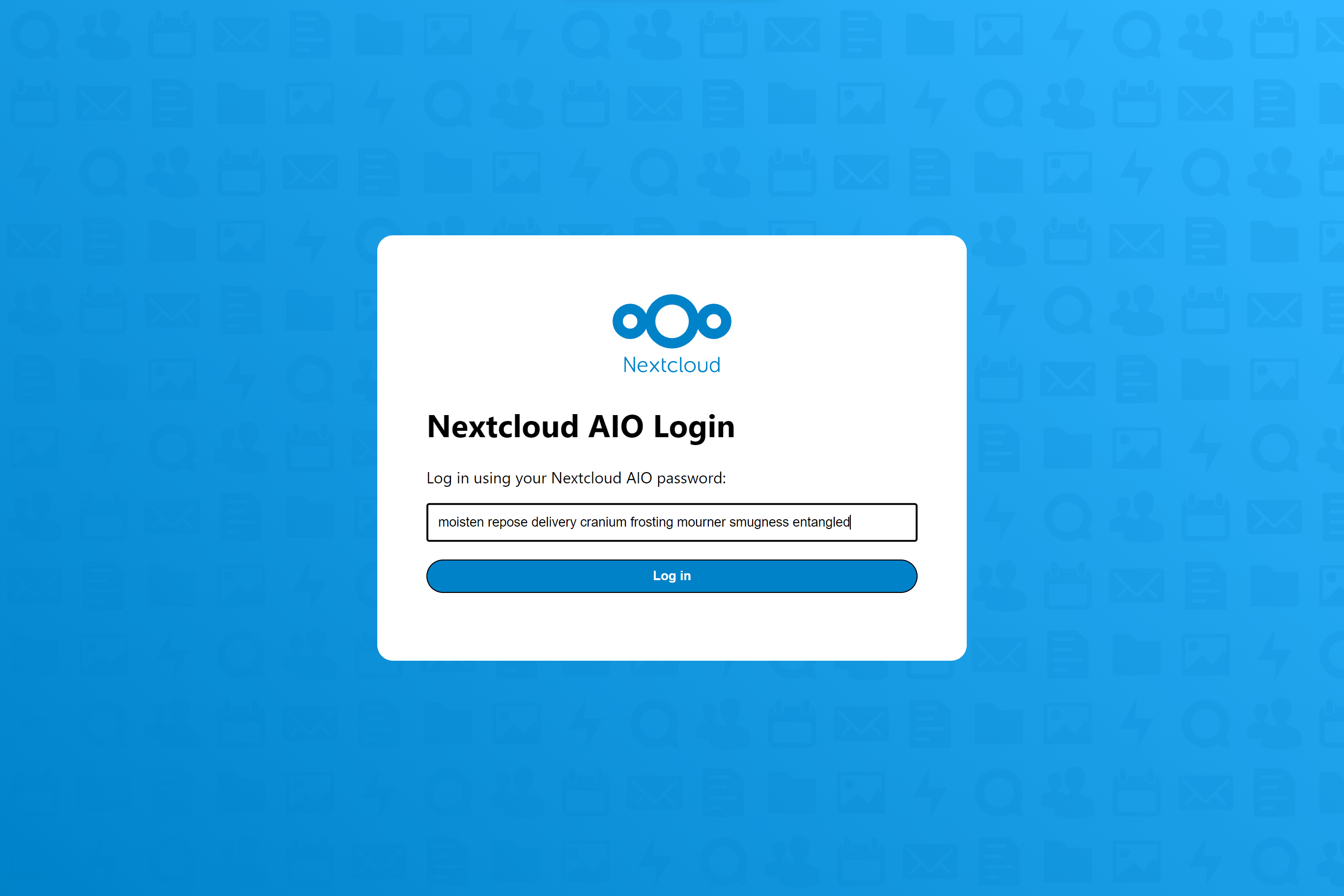 Nextcloud. Next cloud.