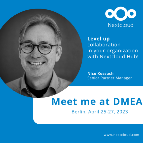 DMEA - book a time slot with team member Nico Kossuch