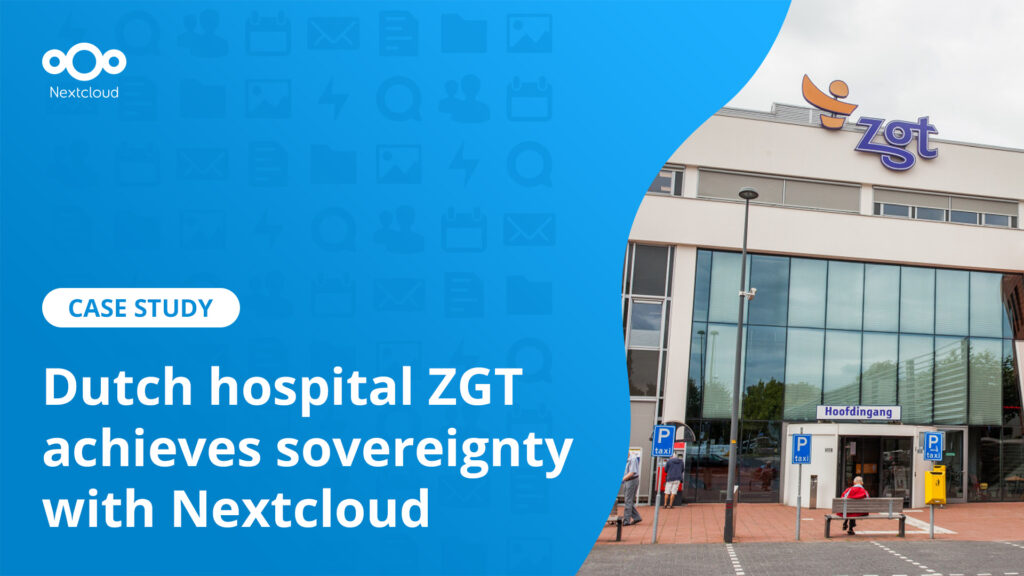 ZGT Dutch hospital deploys Nextcloud