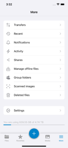 Nextcloud iOS Group folders