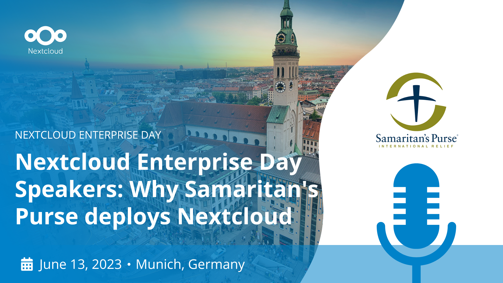 Nextcloud Enterprise Day Speakers: Why Samaritan's Purse deploys Nextcloud
