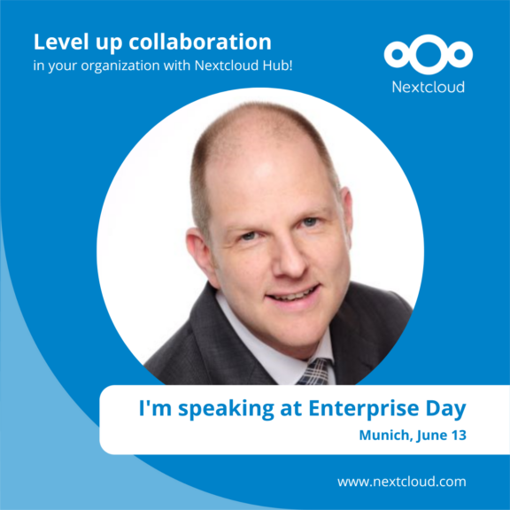 Announcement: Ralf Sutorius from the City of Cologne is speaking at Nextcloud Enterprise Day