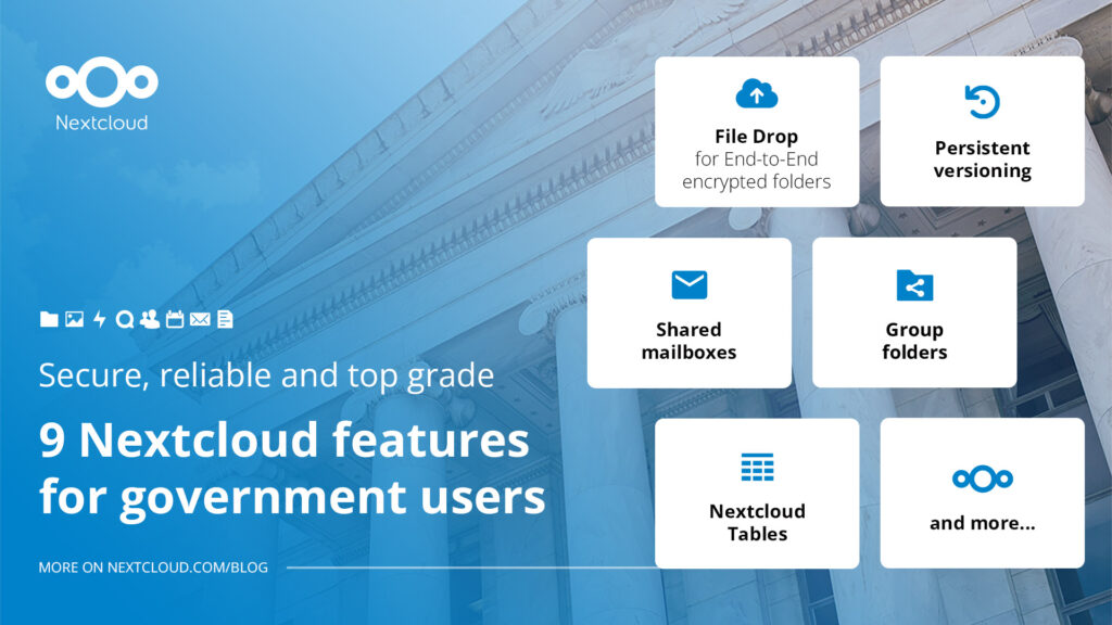 9 fonctionnalités de Nextcloud pour les utilisateurs des organismes publics