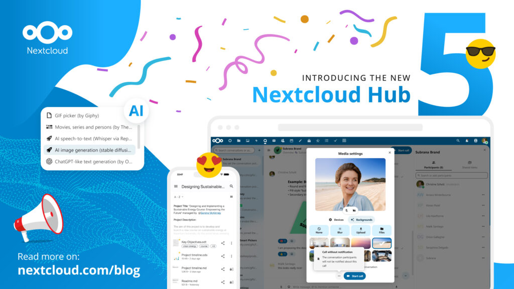 Nextcloud Hub 5 - open source collaboration platform