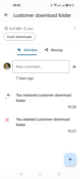 Nextcloud Files Android detailed view of file