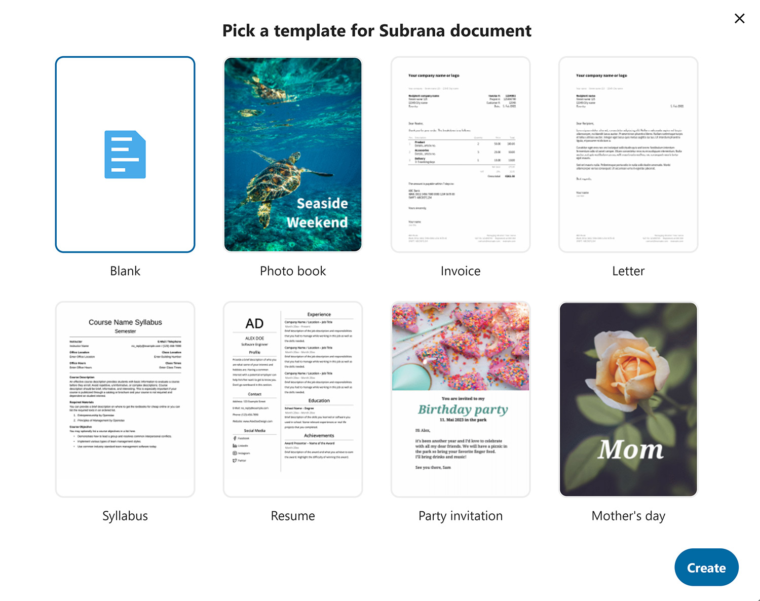 Nextcloud Modelli di documenti Office Hub 5