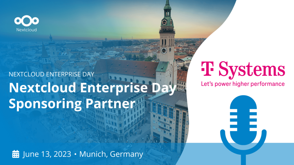 t-systems sponsor at the nextcloud enterprise day