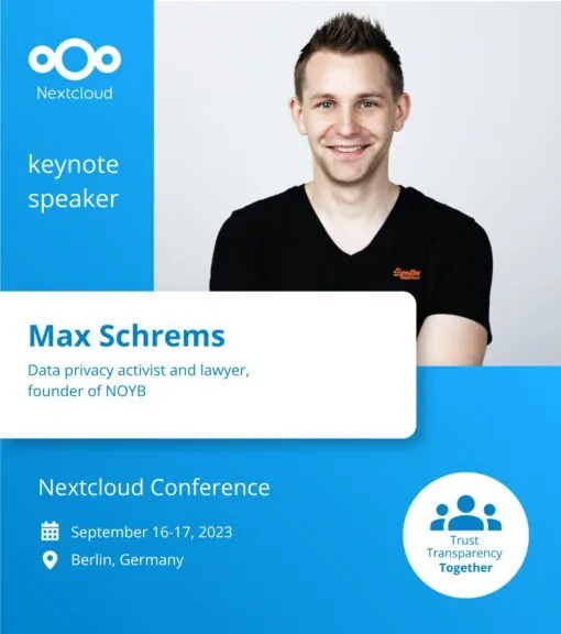 Nextcloud-Conference-2023-speaker-Max-Schrems
